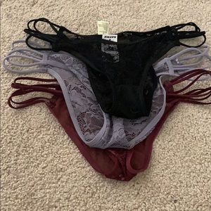 Lace strappy sides panties
